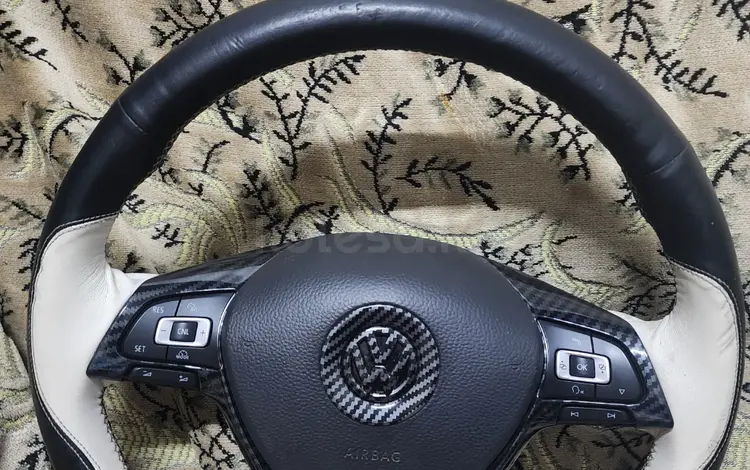 Руль VW Golf 5 6 7 8 Passat B6 B7 B8 Touran R Line с подушкой безопасности за 150 000 тг. в Алматы