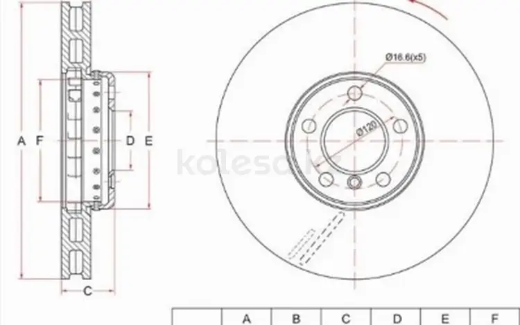 Диск тормозной перед за 22 900 тг. в Алматы