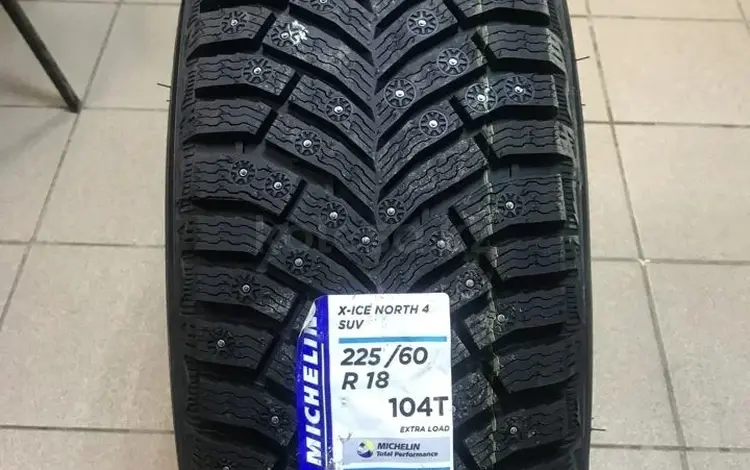 Зимние шипованные шины Michelin X-Ice North 4 225/60 R18 за 125 000 тг. в Кызылорда
