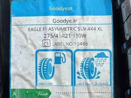 Goodyear Eagle F1 Asymmetric SUV 4x4 275/45 R21 110 W за 650 000 тг. в Астана – фото 2