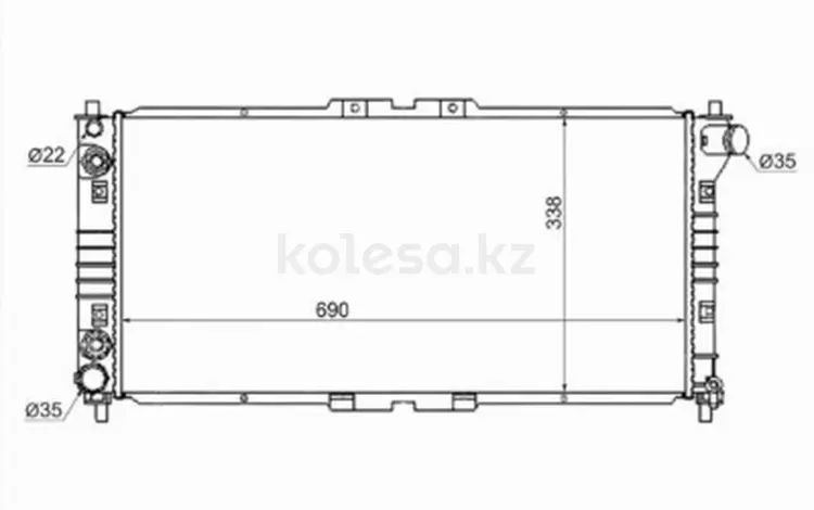 Радиатор двигателя за 22 150 тг. в Шымкент