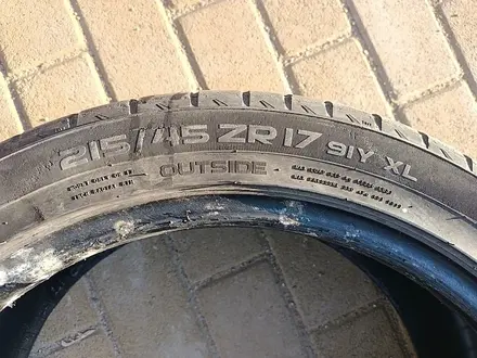 ОДНА шина 215/45 R17 — "Nokian zLine" (Финляндия), летняя, есть н за 17 000 тг. в Астана – фото 6