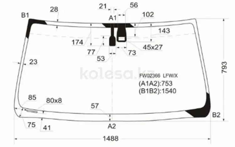 Стекло лобовоеfor21 950 тг. в Алматы