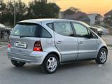 Mercedes-Benz A 160 2001 годаүшін3 300 000 тг. в Шымкент – фото 4