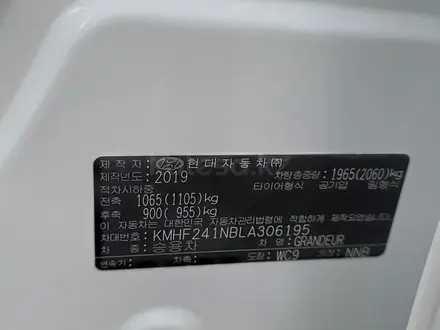 Hyundai Grandeur 2019 года за 12 500 000 тг. в Алматы – фото 20
