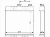 Радиатор отопителя салона за 8 650 тг. в Шымкент