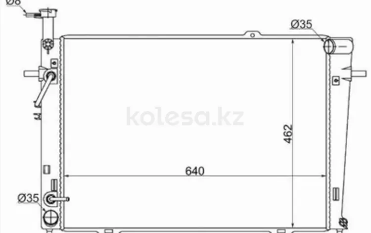 Радиатор Двигателя за 31 400 тг. в Астана