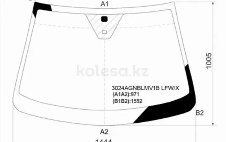 Стекло лобовое (Датчик дождя) ГАРАНТИЯ на установку 5 лет за 38 350 тг. в Павлодар