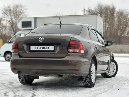 Volkswagen Polo 2016 года за 5 900 000 тг. в Костанай – фото 4