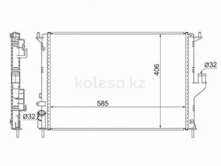 Радиатор Двигателя за 11 750 тг. в Астана