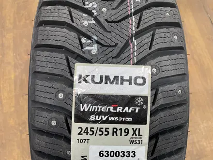 245/55r19 Kumho Wintercraft SUV Ice WS31 за 73 000 тг. в Астана – фото 4