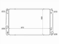 Радиатор двигателя за 25 750 тг. в Алматы