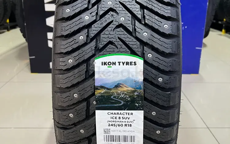 Ikon 2026 (Nokian) Character Ice 8 SUV 245/60R18 109T XL за 77 500 тг. в Алматы