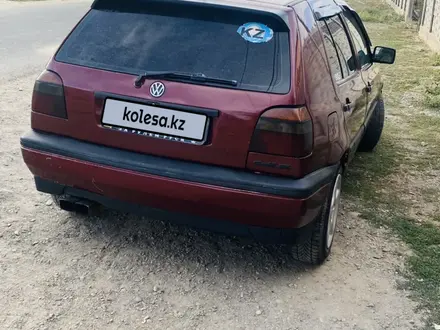 Volkswagen Golf 1993 года за 1 500 000 тг. в Тараз – фото 4