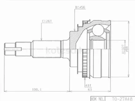 Шрус наружный, граната наружная за 30 850 тг. в Шымкент