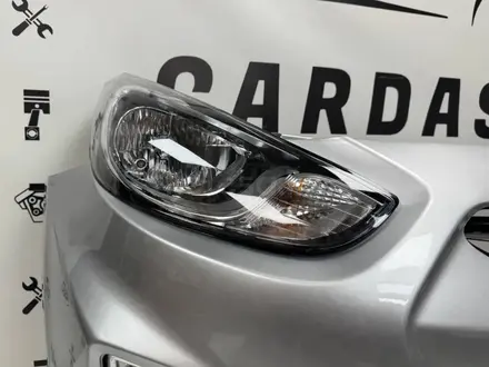 Бампер передний на hyundai solaris за 25 000 тг. в Алматы – фото 4