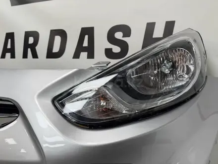 Бампер передний на hyundai solaris за 25 000 тг. в Алматы – фото 5