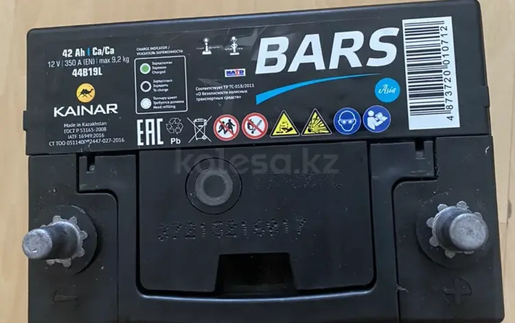 Аккумулятор BARS Asia 6СТ-42Ah +/- в Караганда