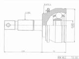 Шрус наружный, граната наружная за 11 850 тг. в Шымкент