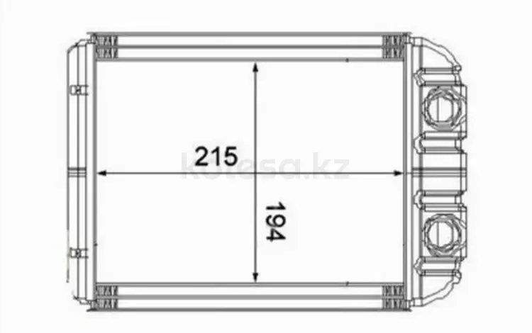 Радиатор печки, радиатор отопителя салона за 12 250 тг. в Караганда