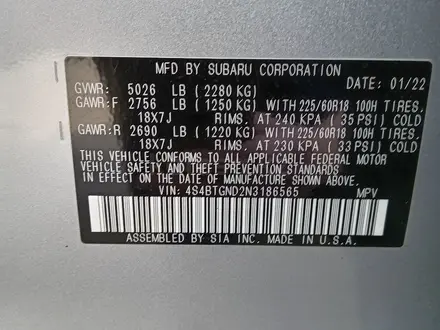 Subaru Outback 2022 года за 15 800 000 тг. в Усть-Каменогорск – фото 13