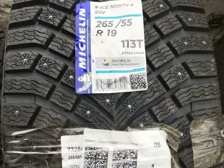 Зимние шипованные шины Michelin X-Ice North 4 265/55 R19 за 250 000 тг. в Алматы – фото 4