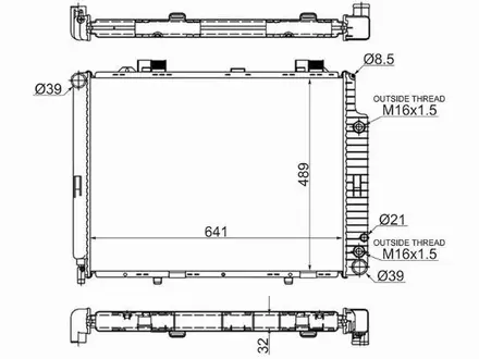 Радиатор двигателя за 39 150 тг. в Алматы