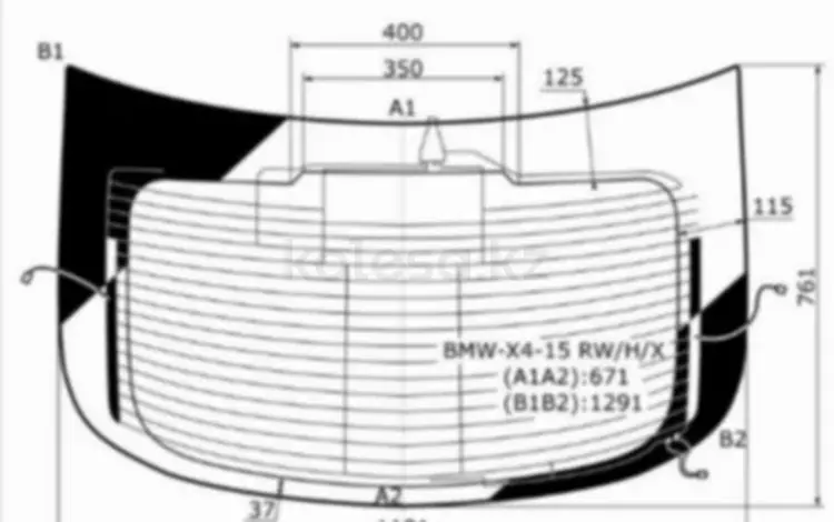 Стекло заднееfor34 800 тг. в Астана