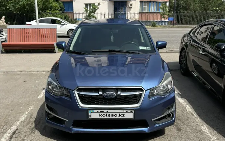Subaru Impreza 2016 годаүшін7 490 000 тг. в Алматы