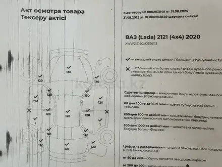 ВАЗ (Lada) Lada 2121 2020 года за 3 700 000 тг. в Астана – фото 16
