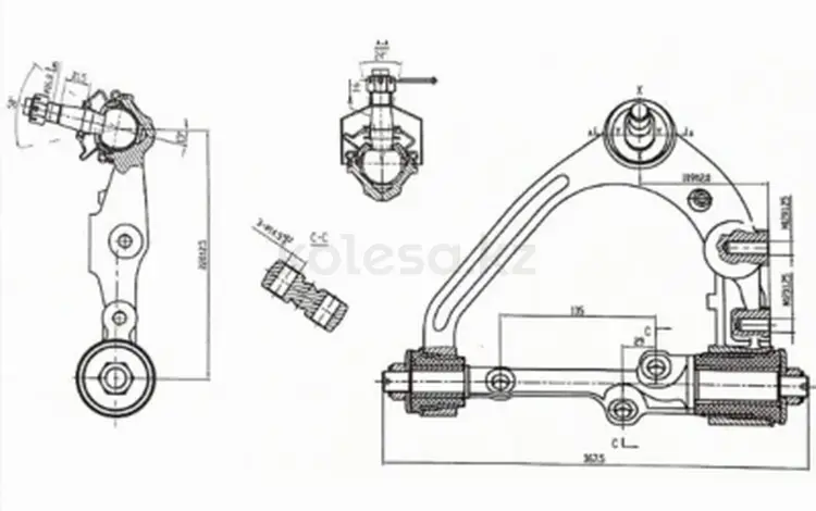 Рычаг верхний с шаровой LH за 29 200 тг. в Павлодар