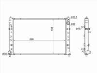 Радиатор Двигателя за 33 800 тг. в Астана