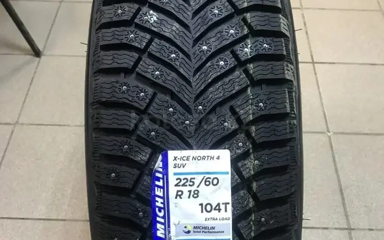 Зимние шипованные шины Michelin X-Ice North 4 225/60 R18 за 125 000 тг. в Актау