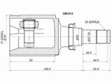 Шрус внутренний правый за 14 700 тг. в Астана