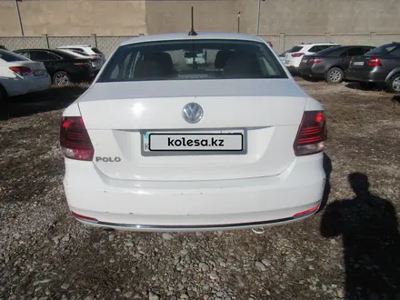 Volkswagen Polo 2019 года за 4 405 600 тг. в Шымкент – фото 4