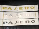 Буквы-наклейки, на Pajero 4 на планку запасного колеса, П3 ручка багажника. за 8 000 тг. в Алматы