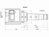 Шрус внутренний правый за 47 550 тг. в Астана