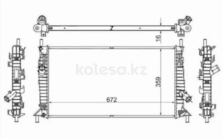 Радиатор охлаждения двигателяүшін21 050 тг. в Караганда