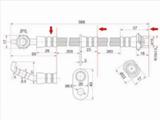 Шланг тормозной перед ( Правыйfor3 850 тг. в Алматы