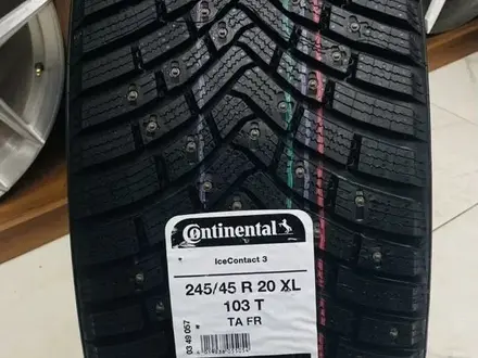 Continental IceContact 3 245/45 R20 и 275/40 R20 новые разно широкий спорт за 250 000 тг. в Астана – фото 2