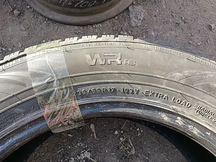 Шины 235/55 R17 — "Nokian WR A3" (Россия), всесезонные, в отлично за 135 000 тг. в Астана – фото 12