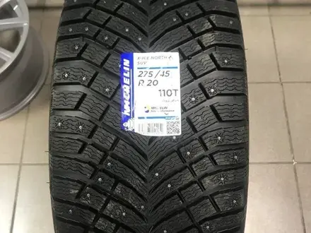 Зимние шипованные шины Michelin X-Ice North 4 SUV 275/45 R20 110T за 150 000 тг. в Караганда