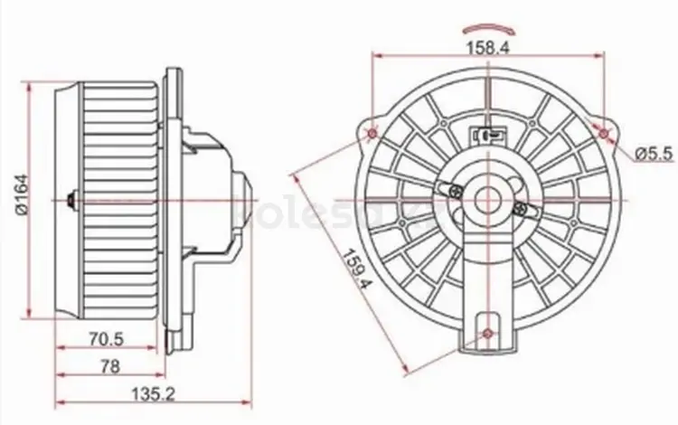 Мотор отопителя салонаfor17 050 тг. в Павлодар