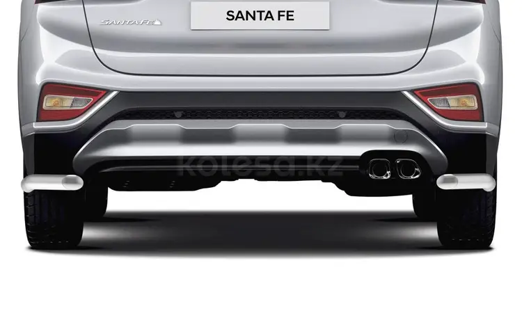 Защита заднего бампера Hyundai SantaFe, СантаФе! за 96 000 тг. в Шымкент