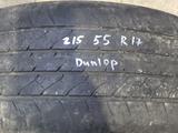 Резина летняя 215/55 r17 Dunlop одиночкаүшін2 000 тг. в Алматы