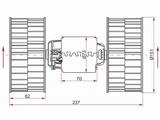 Мотор отопителя салона BMW 5-SERIES E34 88-95/7-SERIES E32 87-94/8-SERIES E за 15 200 тг. в Шымкент