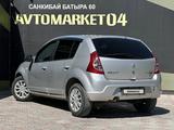 Renault Sandero 2012 года за 3 590 000 тг. в Актобе – фото 4