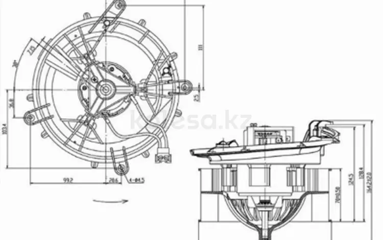 Мотор отопителя салона (Левый руль) Mercedes-Benz S-Class 98-05/CL-Class за 29 550 тг. в Талдыкорган