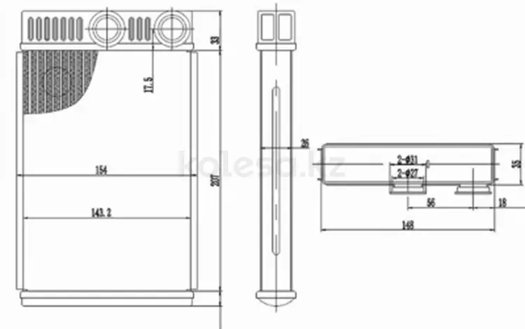 Радиатор печкиfor10 700 тг. в Алматы