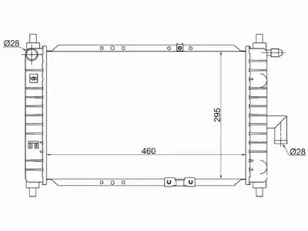 Радиатор двигателя за 11 100 тг. в Алматы